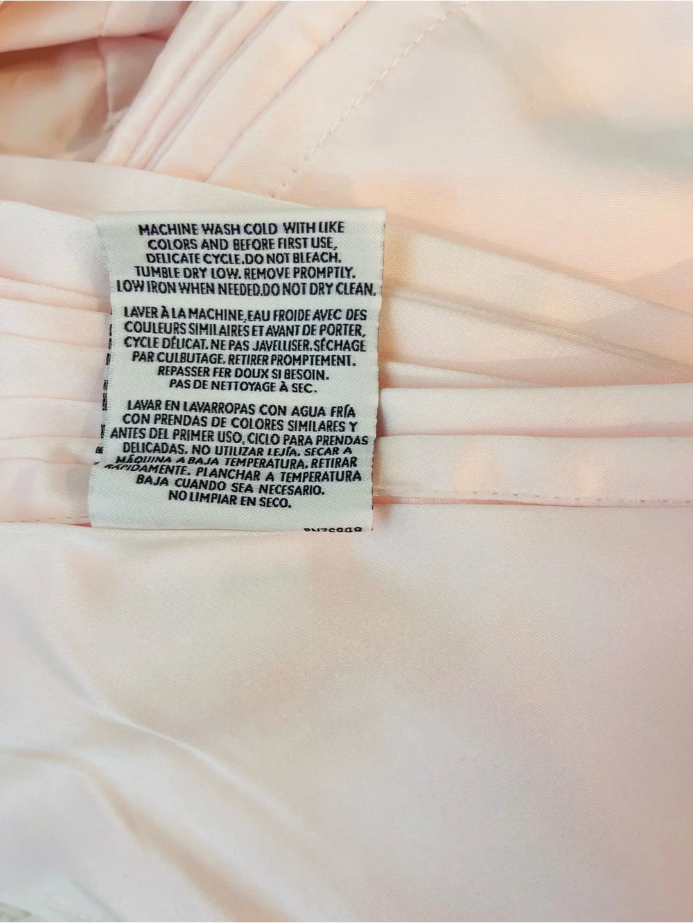 Laura Ashley Pink Satin Sheet Set (2 Flat Sheets) Twin XL